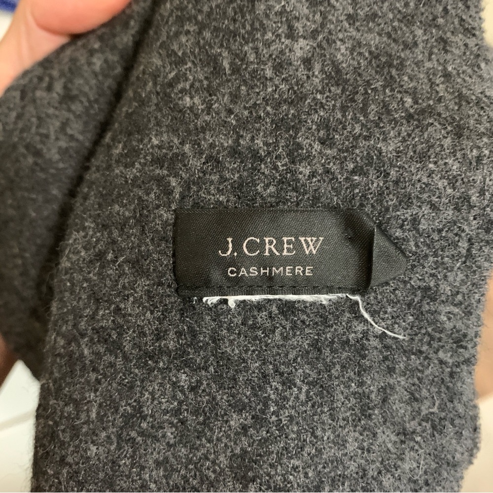 J. Crew Charcoal Cashmere Scarf